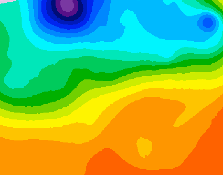 GDPS 500 millibar geopotential height 060 hour forecast chart for Canada based on 2026/09/21 1200Z data