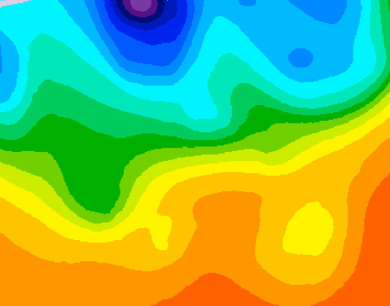 GDPS 500 millibar geopotential height 108 hour forecast chart for Canada based on 2026/09/21 1200Z data