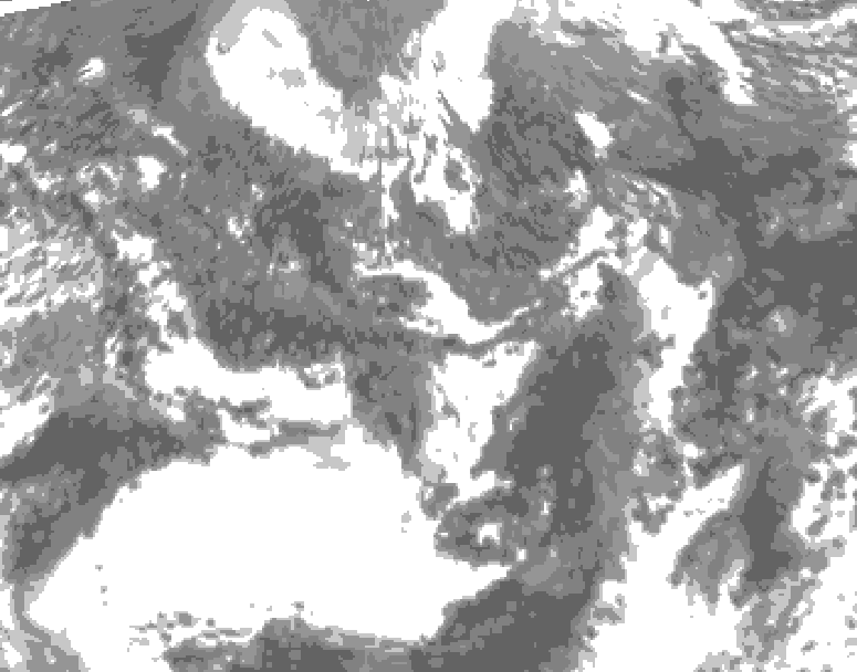 GDPS total cloud 228 hour forecast chart for Canada based on 2026/09/21 0000Z data