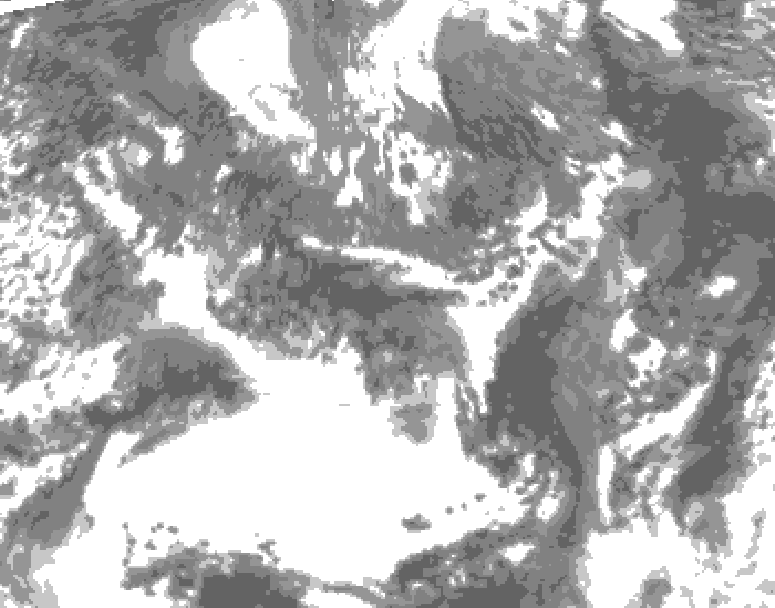 GDPS total cloud 240 hour forecast chart for Canada based on 2026/09/21 0000Z data
