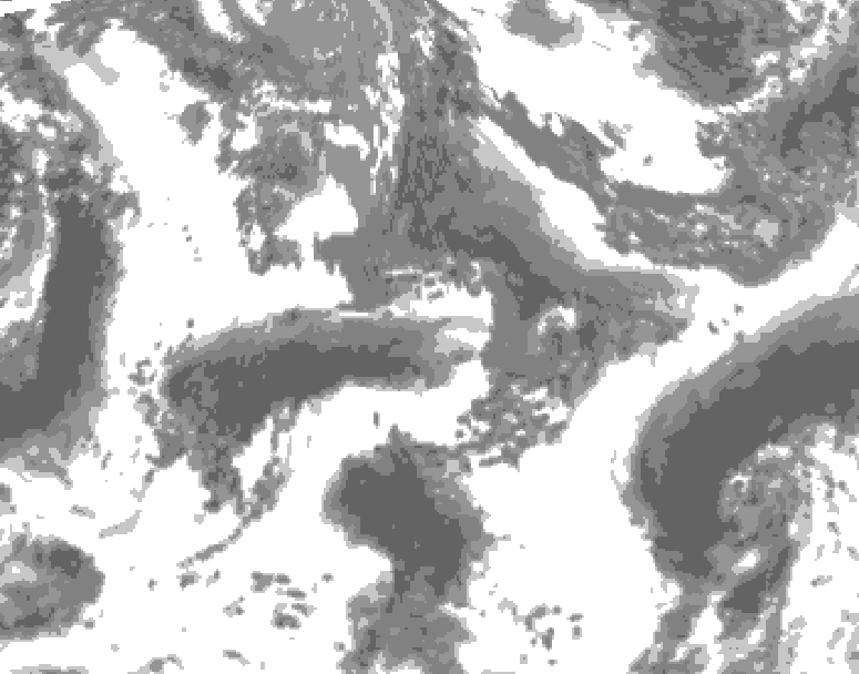 GDPS total cloud 108 hour forecast chart for Canada based on 2026/09/21 1200Z data