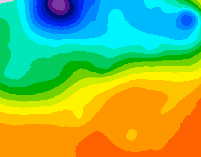GDPS 500 millibar geopotential height 048 hour forecast chart for Canada based on 2026/09/22 0000Z data