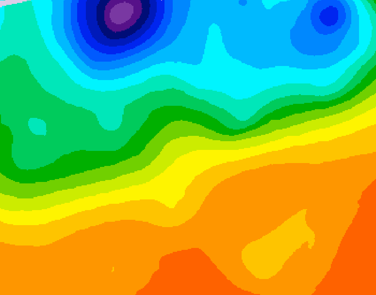 GDPS 500 millibar geopotential height 060 hour forecast chart for Canada based on 2026/09/22 0000Z data