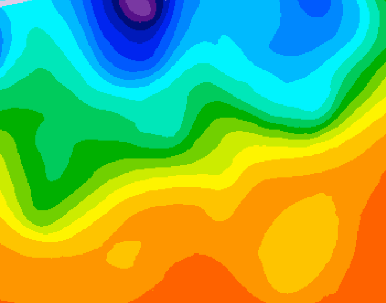 GDPS 500 millibar geopotential height 078 hour forecast chart for Canada based on 2026/09/22 0000Z data