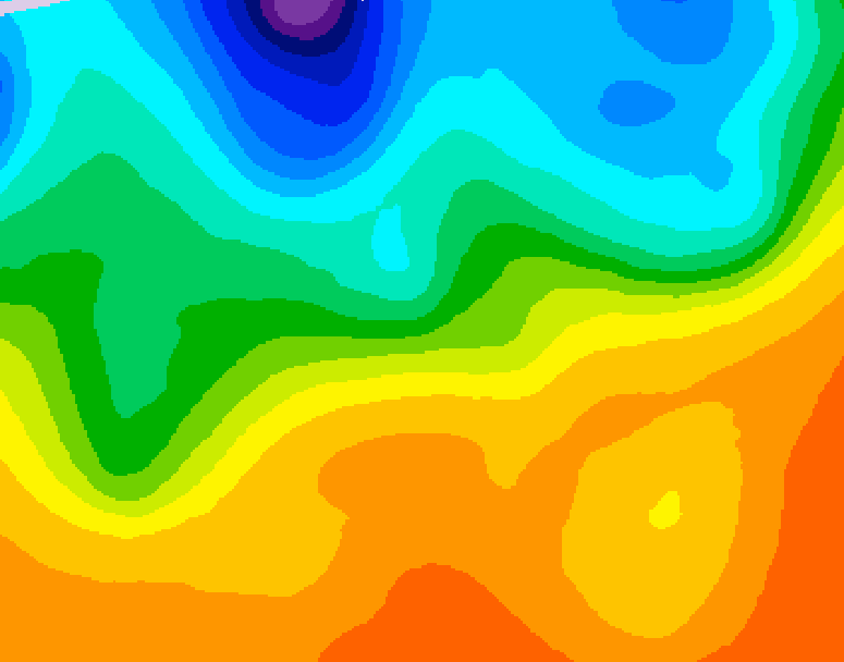 GDPS 500 millibar geopotential height 084 hour forecast chart for Canada based on 2026/09/22 0000Z data