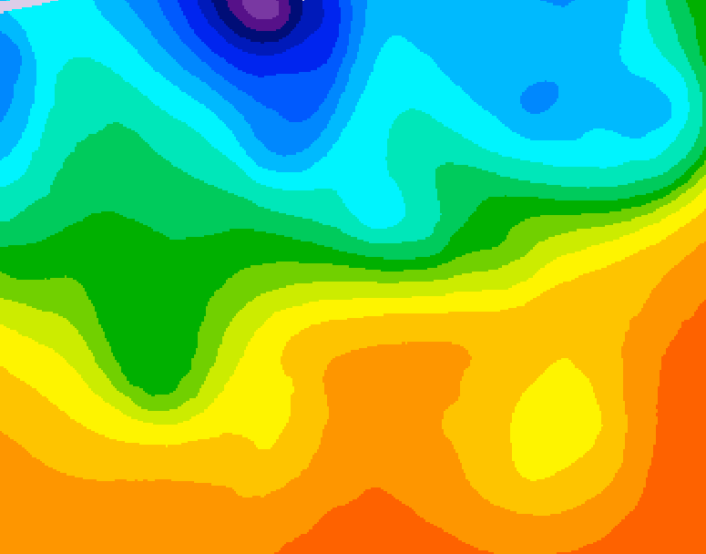 GDPS 500 millibar geopotential height 096 hour forecast chart for Canada based on 2026/09/22 0000Z data