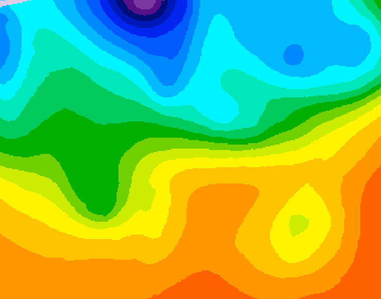 GDPS 500 millibar geopotential height 102 hour forecast chart for Canada based on 2026/09/22 0000Z data