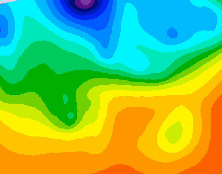 GDPS 500 millibar geopotential height 108 hour forecast chart for Canada based on 2026/09/22 0000Z data