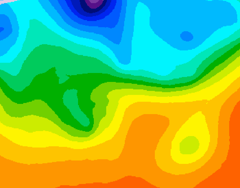 GDPS 500 millibar geopotential height 114 hour forecast chart for Canada based on 2026/09/22 0000Z data