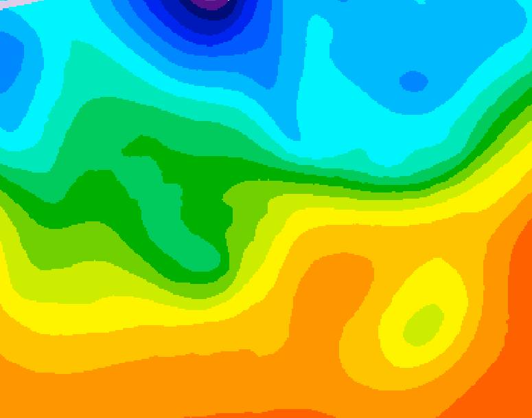 GDPS 500 millibar geopotential height 120 hour forecast chart for Canada based on 2026/09/22 0000Z data