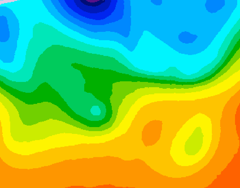 GDPS 500 millibar geopotential height 126 hour forecast chart for Canada based on 2026/09/22 0000Z data