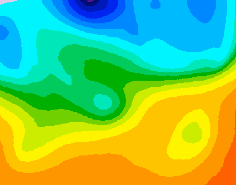 GDPS 500 millibar geopotential height 138 hour forecast chart for Canada based on 2026/09/22 0000Z data