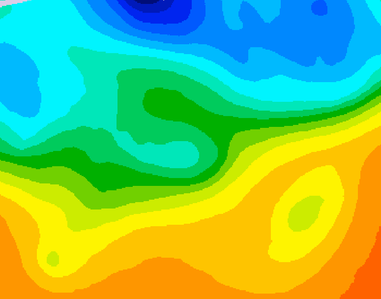 GDPS 500 millibar geopotential height 150 hour forecast chart for Canada based on 2026/09/22 0000Z data