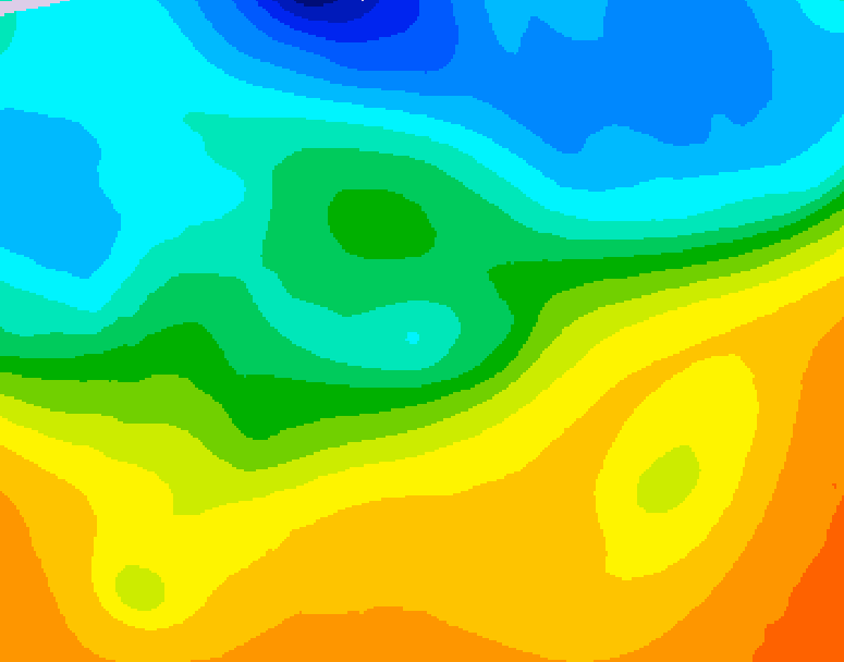 GDPS 500 millibar geopotential height 156 hour forecast chart for Canada based on 2026/09/22 0000Z data