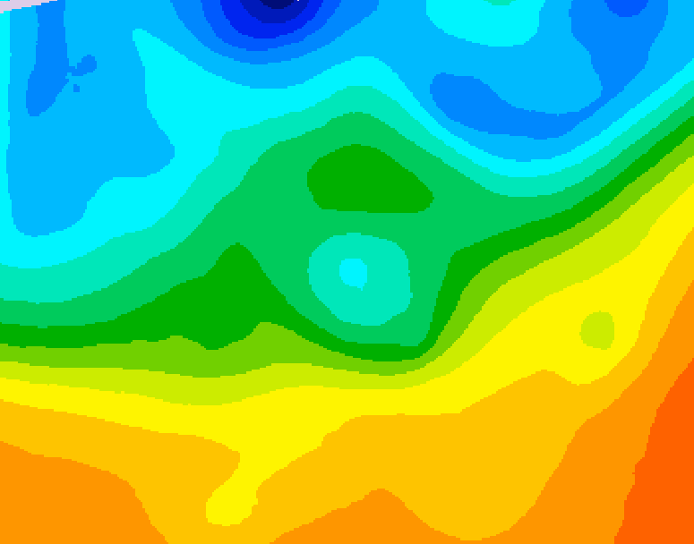 GDPS 500 millibar geopotential height 192 hour forecast chart for Canada based on 2026/09/22 0000Z data