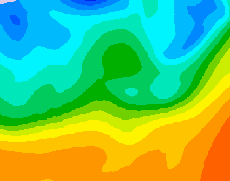 GDPS 500 millibar geopotential height 222 hour forecast chart for Canada based on 2026/09/22 0000Z data