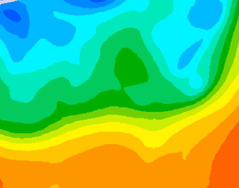GDPS 500 millibar geopotential height 234 hour forecast chart for Canada based on 2026/09/22 0000Z data