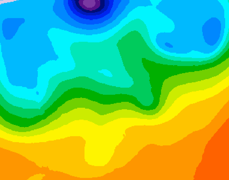 GDPS 500 millibar geopotential height 192 hour forecast chart for Canada based on 2026/09/22 1200Z data