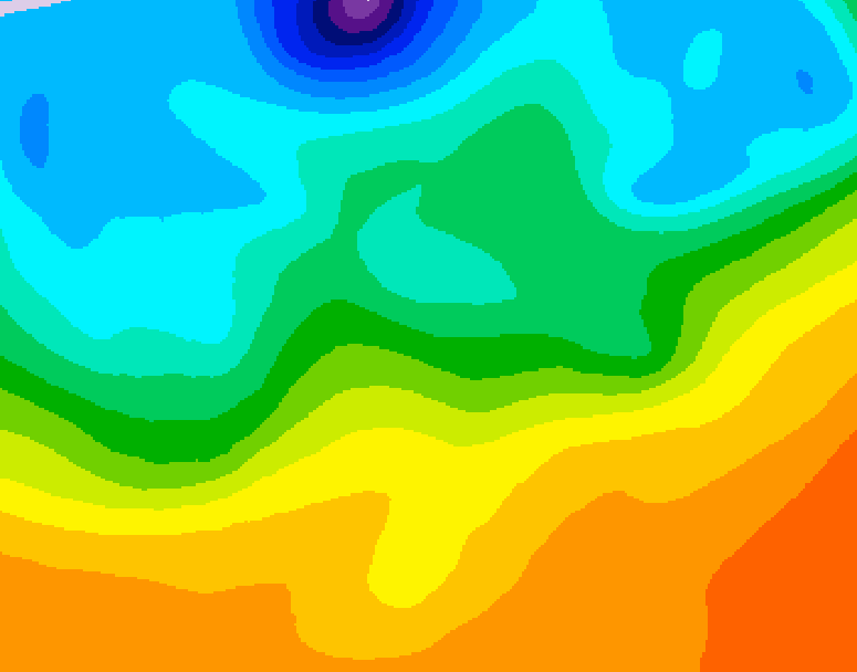 GDPS 500 millibar geopotential height 204 hour forecast chart for Canada based on 2026/09/22 1200Z data