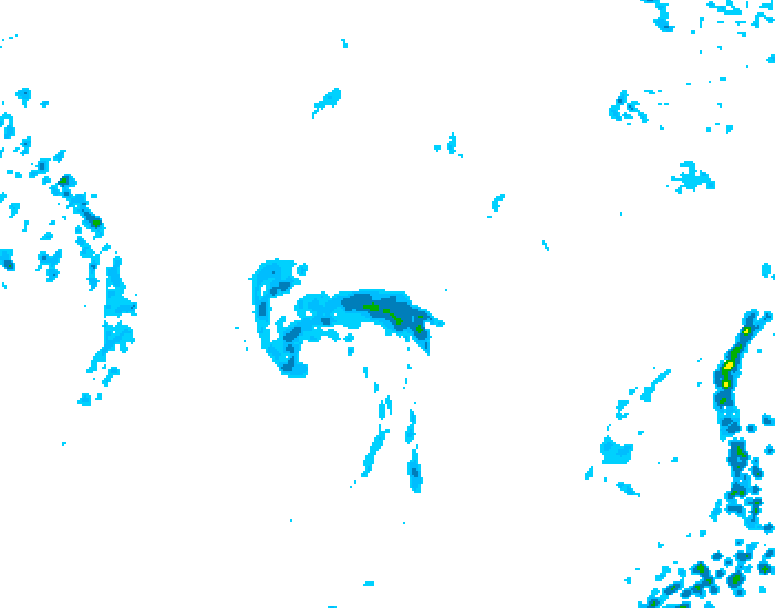 GDPS precipitation 126 hour forecast chart for Canada based on 2026/09/22 0000Z data