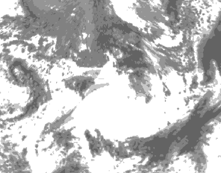 GDPS total cloud 024 hour forecast chart for Canada based on 2026/09/22 0000Z data