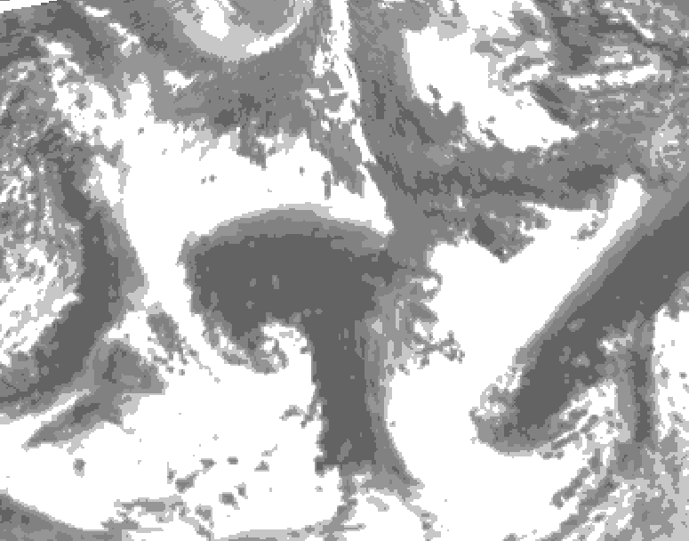 GDPS total cloud 120 hour forecast chart for Canada based on 2026/09/22 0000Z data