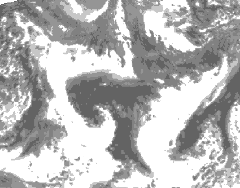 GDPS total cloud 126 hour forecast chart for Canada based on 2026/09/22 0000Z data