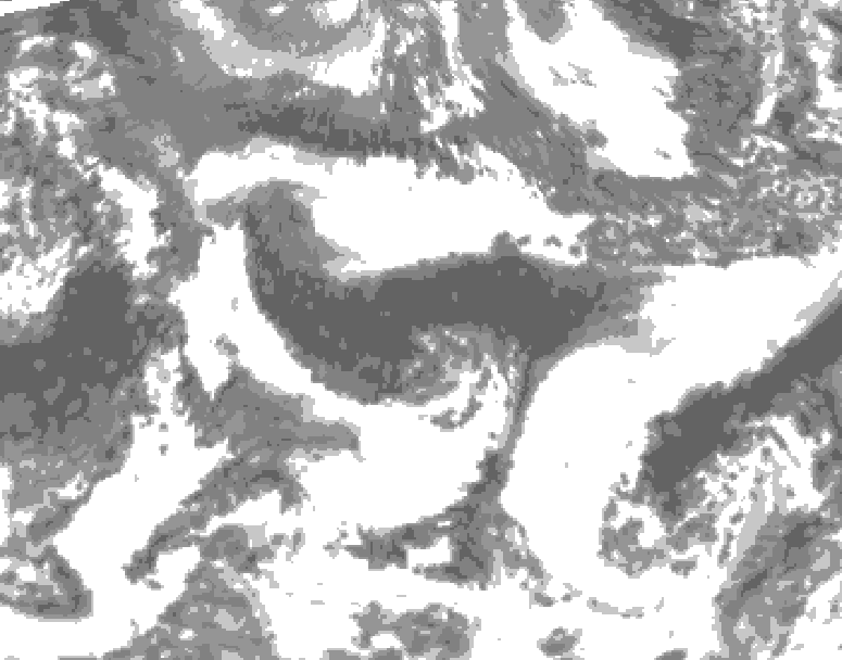 GDPS total cloud 150 hour forecast chart for Canada based on 2026/09/22 0000Z data