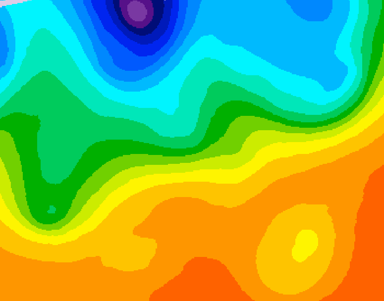 GDPS 500 millibar geopotential height 060 hour forecast chart for Canada based on 2026/09/23 0000Z data