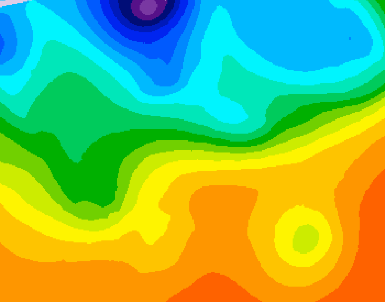 GDPS 500 millibar geopotential height 078 hour forecast chart for Canada based on 2026/09/23 0000Z data