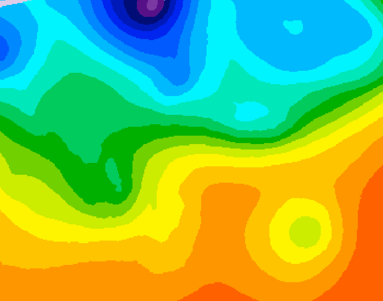 GDPS 500 millibar geopotential height 084 hour forecast chart for Canada based on 2026/09/23 0000Z data