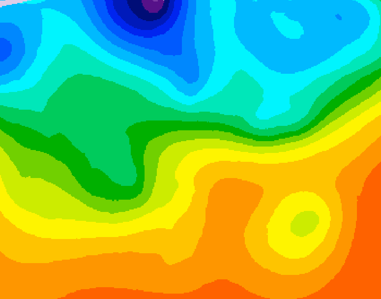GDPS 500 millibar geopotential height 090 hour forecast chart for Canada based on 2026/09/23 0000Z data
