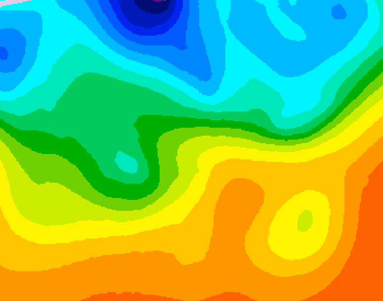 GDPS 500 millibar geopotential height 096 hour forecast chart for Canada based on 2026/09/23 0000Z data