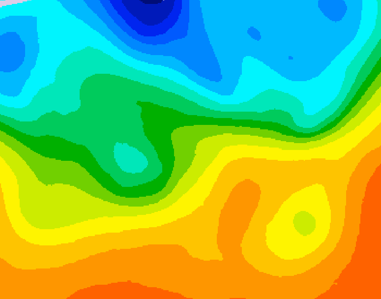 GDPS 500 millibar geopotential height 102 hour forecast chart for Canada based on 2026/09/23 0000Z data