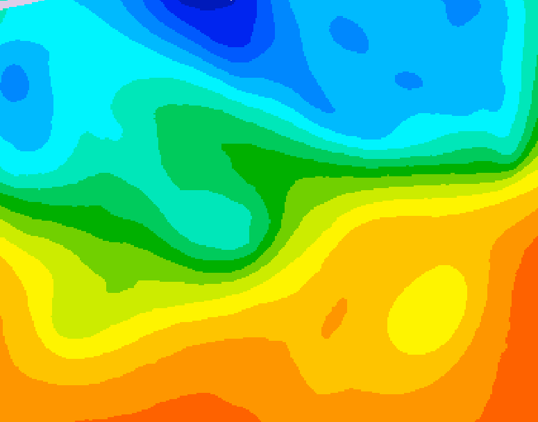 GDPS 500 millibar geopotential height 114 hour forecast chart for Canada based on 2026/09/23 0000Z data