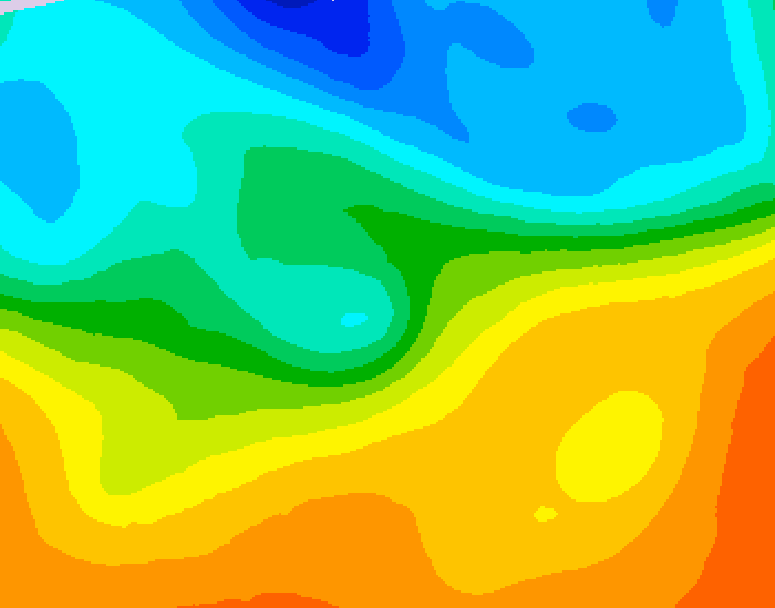 GDPS 500 millibar geopotential height 120 hour forecast chart for Canada based on 2026/09/23 0000Z data