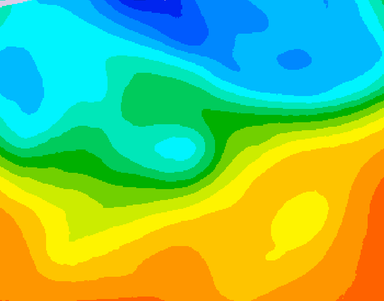 GDPS 500 millibar geopotential height 126 hour forecast chart for Canada based on 2026/09/23 0000Z data