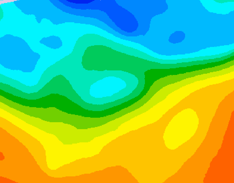 GDPS 500 millibar geopotential height 138 hour forecast chart for Canada based on 2026/09/23 0000Z data