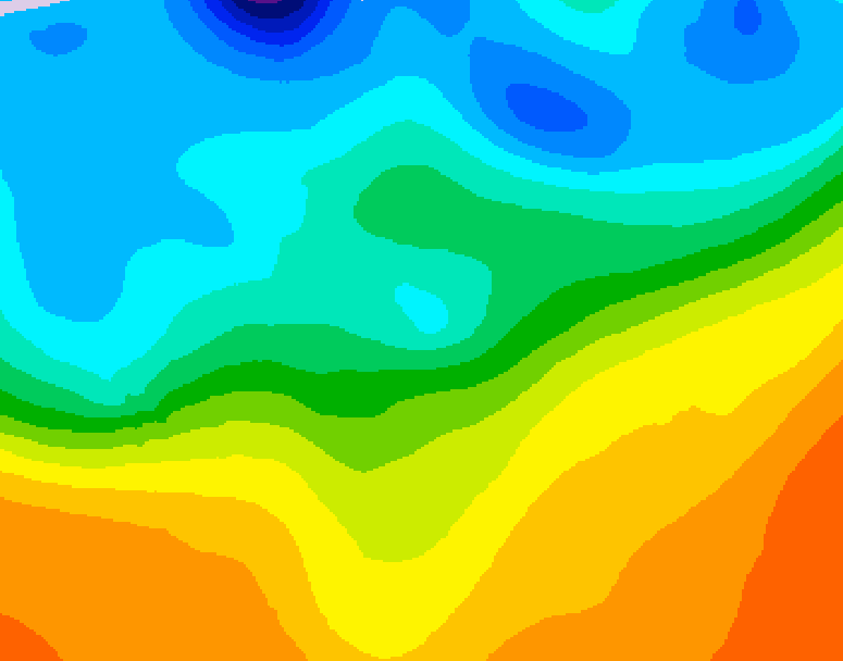 GDPS 500 millibar geopotential height 174 hour forecast chart for Canada based on 2026/09/23 0000Z data