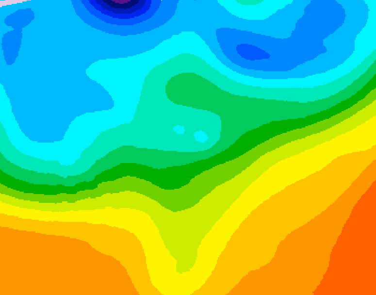 GDPS 500 millibar geopotential height 180 hour forecast chart for Canada based on 2026/09/23 0000Z data