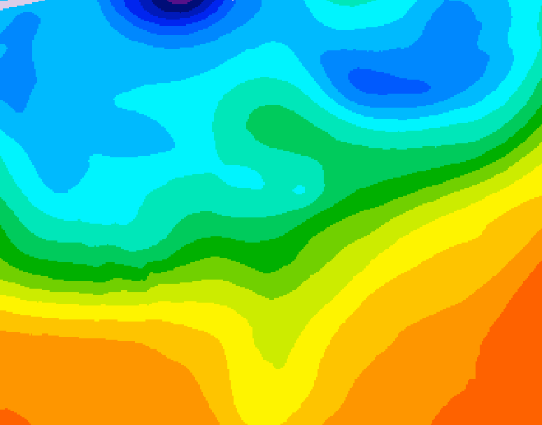 GDPS 500 millibar geopotential height 186 hour forecast chart for Canada based on 2026/09/23 0000Z data