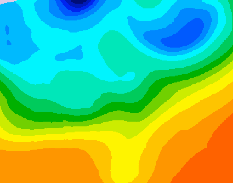 GDPS 500 millibar geopotential height 198 hour forecast chart for Canada based on 2026/09/23 0000Z data