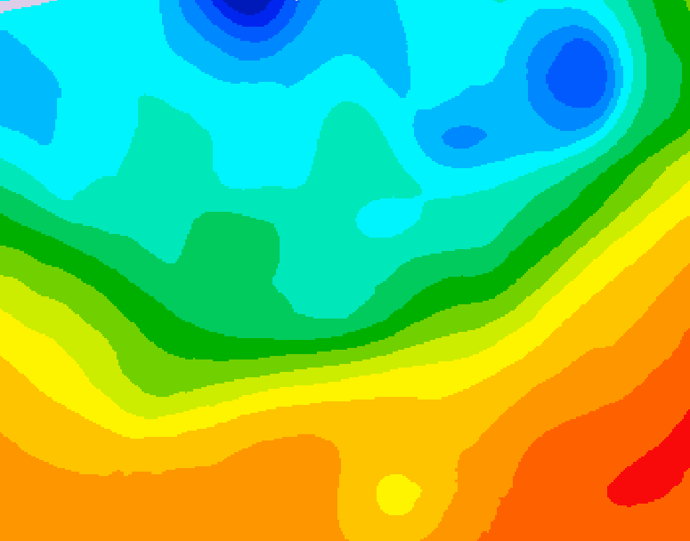 GDPS 500 millibar geopotential height 216 hour forecast chart for Canada based on 2026/09/23 0000Z data