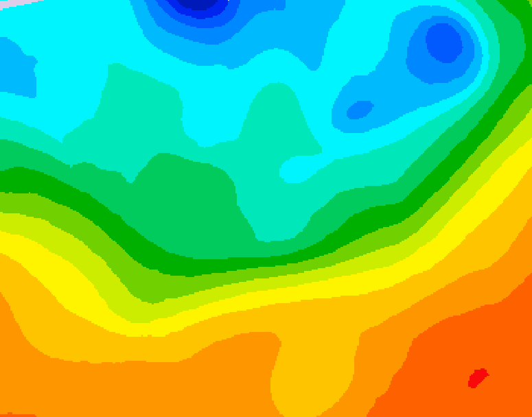 GDPS 500 millibar geopotential height 222 hour forecast chart for Canada based on 2026/09/23 0000Z data