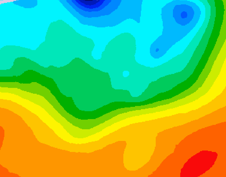 GDPS 500 millibar geopotential height 234 hour forecast chart for Canada based on 2026/09/23 0000Z data