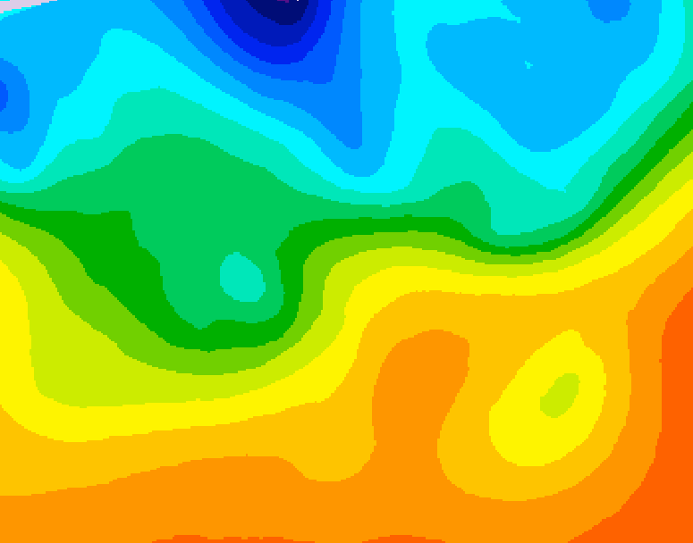 GDPS 500 millibar geopotential height 084 hour forecast chart for Canada based on 2026/09/23 1200Z data