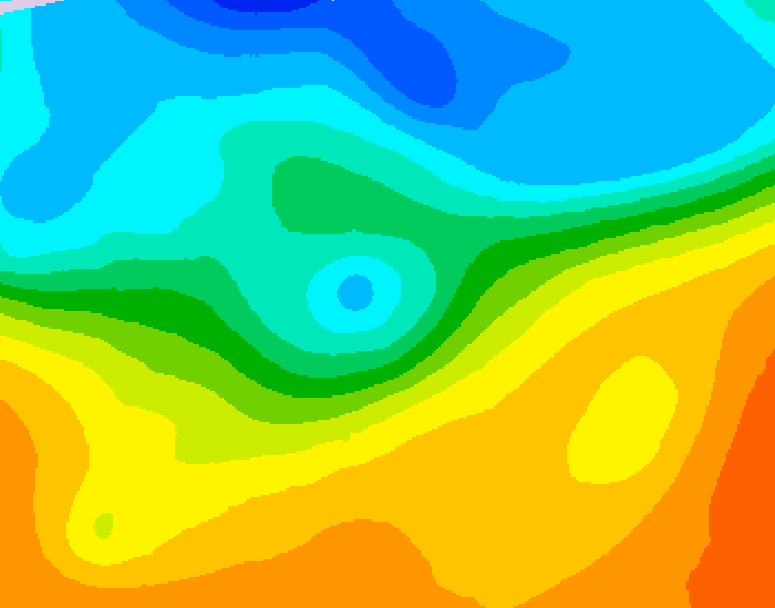 GDPS 500 millibar geopotential height 120 hour forecast chart for Canada based on 2026/09/23 1200Z data