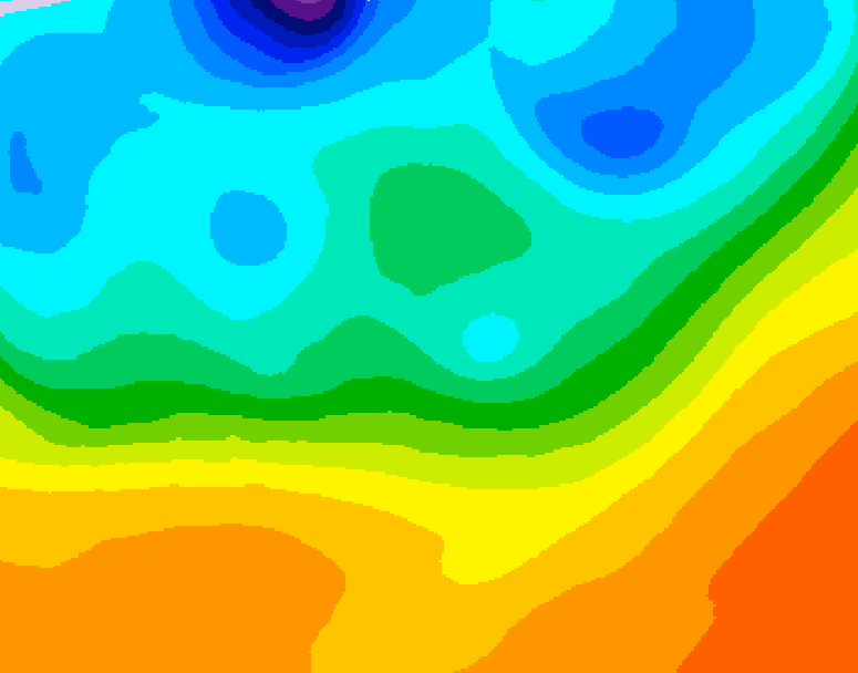 GDPS 500 millibar geopotential height 180 hour forecast chart for Canada based on 2026/09/23 1200Z data