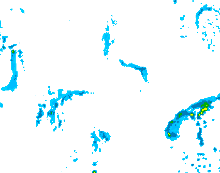 GDPS precipitation 072 hour forecast chart for Canada based on 2026/09/23 0000Z data