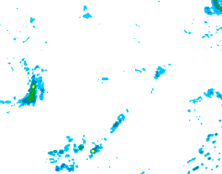 GDPS precipitation 132 hour forecast chart for Canada based on 2026/09/23 1200Z data